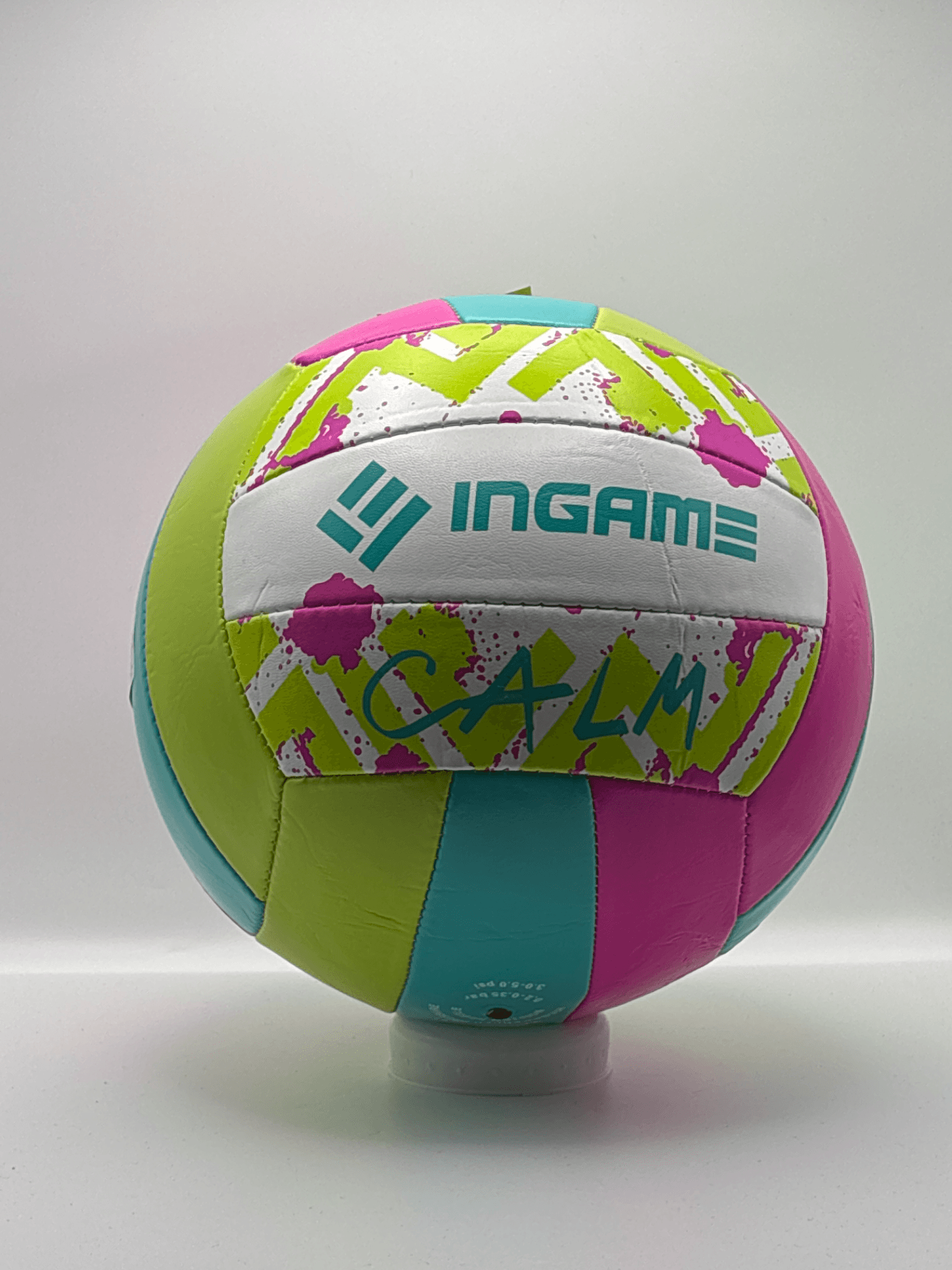 Мяч волейбольный INGAME CALM розово-зелёно-жёлтый